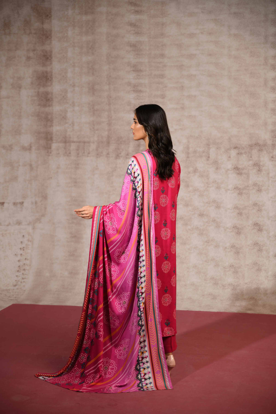 Nishat With You Unstitched Printed Linen 3Pc Suit - 42303189