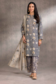 Nishat With You Unstitched Embroidered Khaddar 3Pc Suit - 42303211