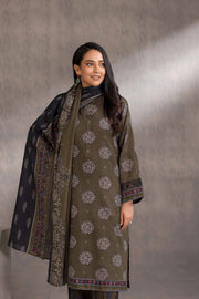 Nishat With You Unstitched Embroidered Khaddar 3Pc Suit - 42303212