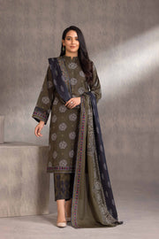Nishat With You Unstitched Embroidered Khaddar 3Pc Suit - 42303212