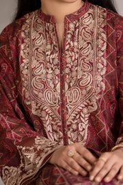 Nishat With You Unstitched Embroidered Khaddar 3Pc Suit - 42303213