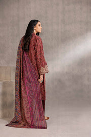 Nishat With You Unstitched Embroidered Khaddar 3Pc Suit - 42303213