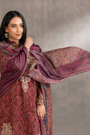 Nishat With You Unstitched Embroidered Khaddar 3Pc Suit - 42303213