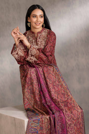 Nishat With You Unstitched Embroidered Khaddar 3Pc Suit - 42303213