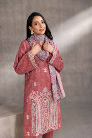 Nishat With You Unstitched Embroidered Khaddar 3Pc Suit - 42303214