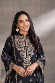 Nishat With You Unstitched Embroidered Khaddar 3Pc Suit - 42303216