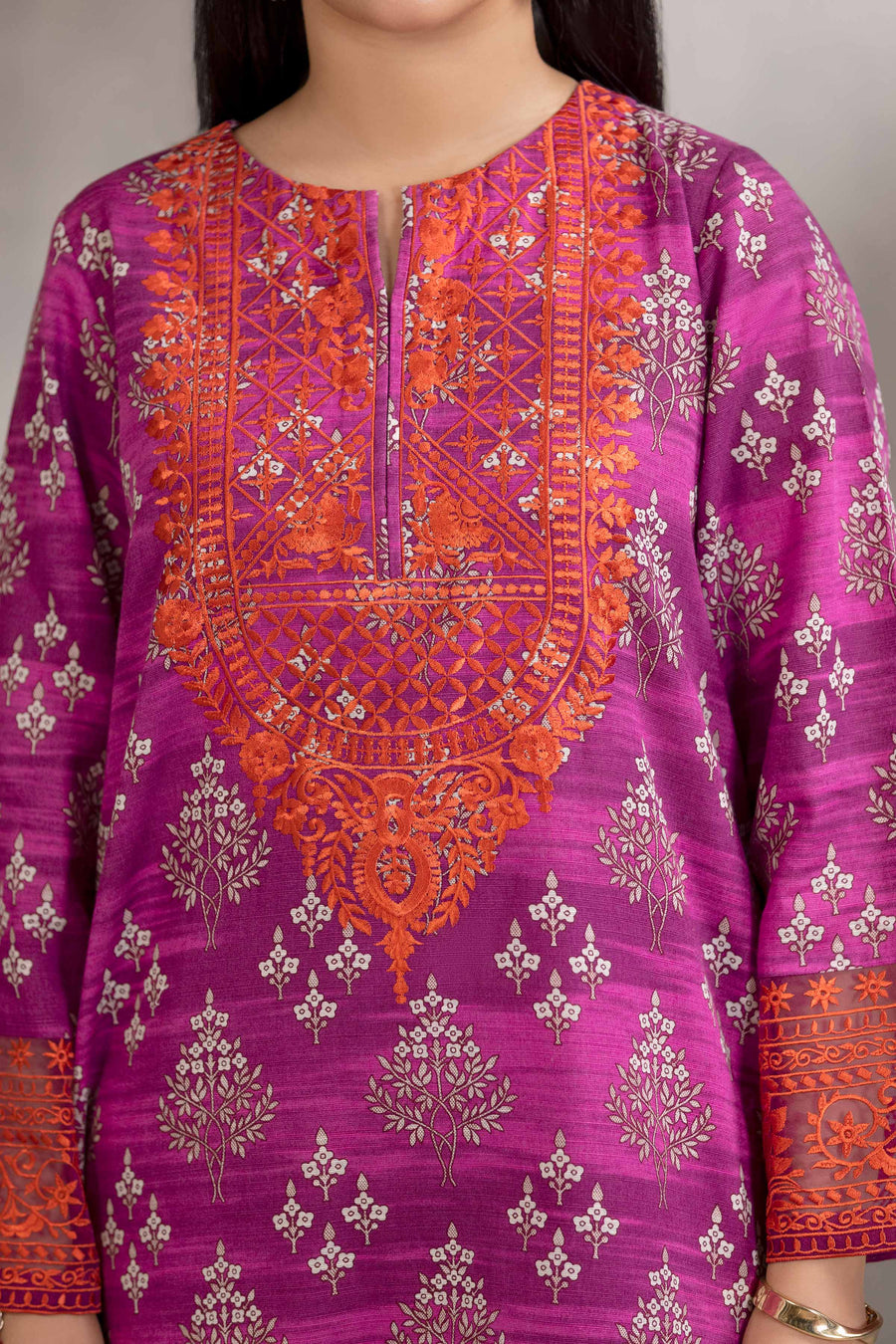 Nishat With You Unstitched Embroidered Khaddar 3Pc Suit - 42303218