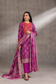Nishat With You Unstitched Embroidered Khaddar 3Pc Suit - 42303218