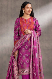 Nishat With You Unstitched Embroidered Khaddar 3Pc Suit - 42303218