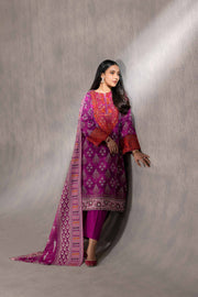 Nishat With You Unstitched Embroidered Khaddar 3Pc Suit - 42303218