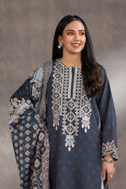Nishat With You Unstitched Embroidered Khaddar 3Pc Suit - 42303220