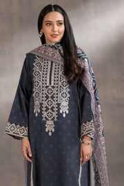 Nishat With You Unstitched Embroidered Khaddar 3Pc Suit - 42303220