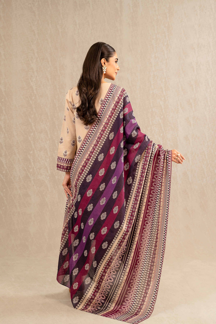 Nishat With You Unstitched Printed Khaddar 3Pc Suit - 42303223