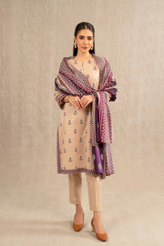 Nishat With You Unstitched Printed Khaddar 3Pc Suit - 42303223