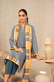 Nishat With You Unstitched Printed Khaddar 3Pc Suit - 42303226