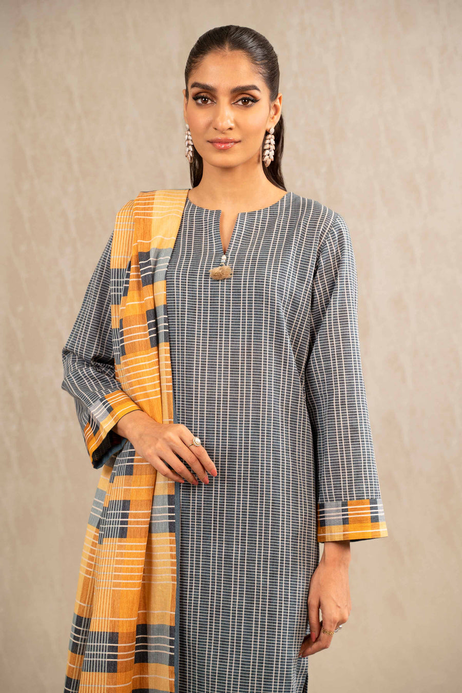 Nishat With You Unstitched Printed Khaddar 3Pc Suit - 42303226