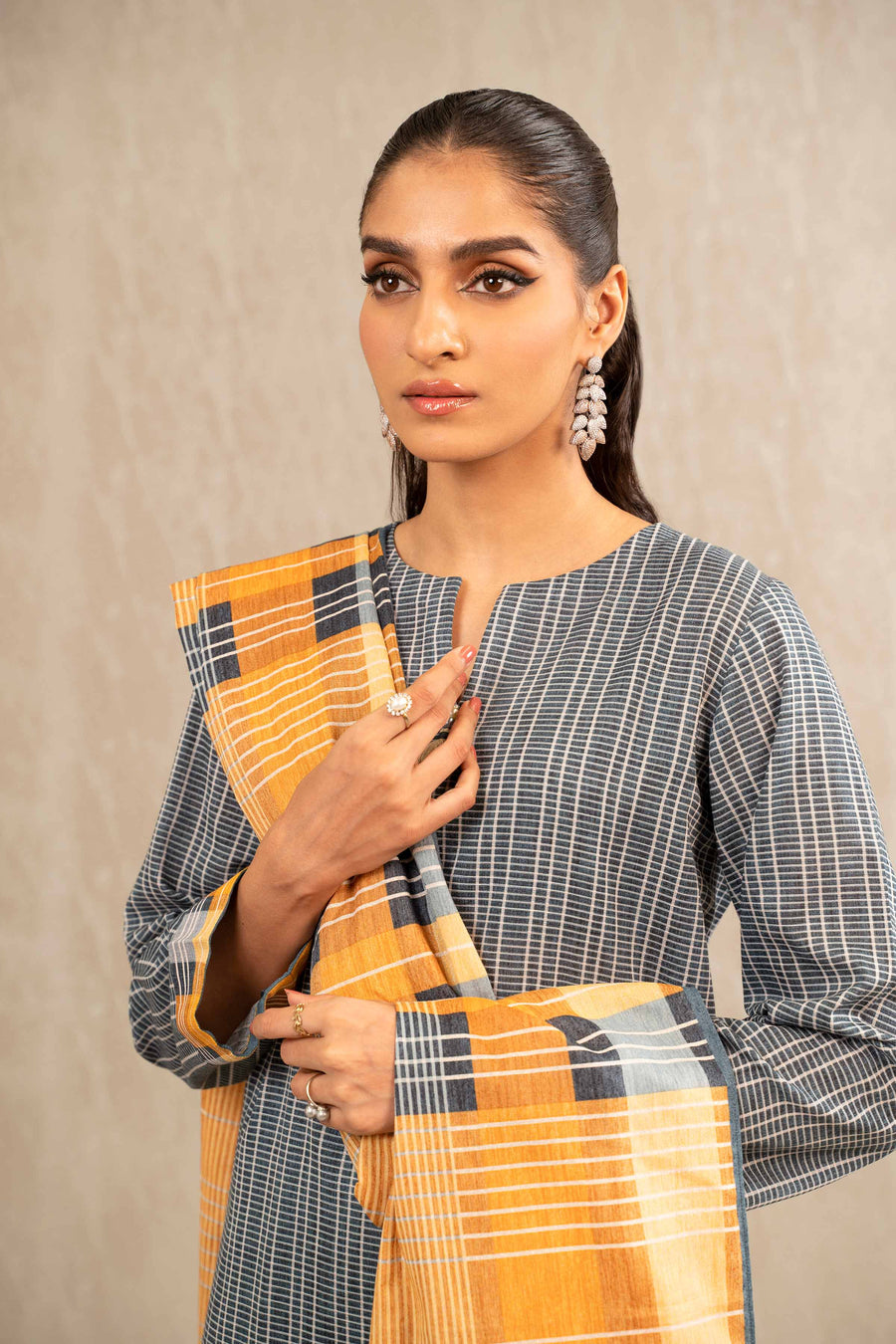 Nishat With You Unstitched Printed Khaddar 3Pc Suit - 42303226
