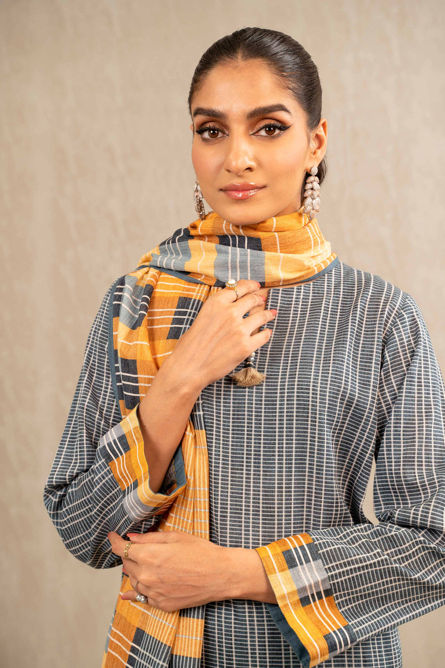 Nishat With You Unstitched Printed Khaddar 3Pc Suit - 42303226