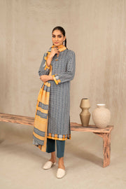 Nishat With You Unstitched Printed Khaddar 3Pc Suit - 42303226