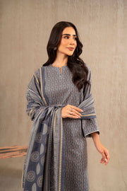 Nishat With You Unstitched Printed Khaddar 3Pc Suit - 42303228