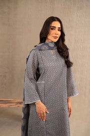 Nishat With You Unstitched Printed Khaddar 3Pc Suit - 42303228