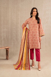 Nishat With You Unstitched Printed Khaddar 3Pc Suit - 42303229