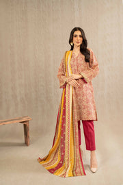 Nishat With You Unstitched Printed Khaddar 3Pc Suit - 42303229
