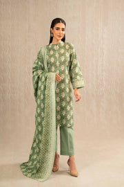 Nishat With You Unstitched Printed Khaddar 3Pc Suit - 42303231