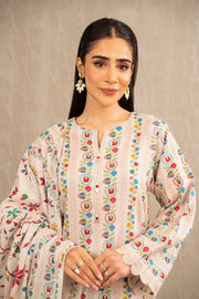 Nishat With You Unstitched Printed Khaddar 3Pc Suit - 42303233