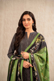 Nishat With You Unstitched Printed Khaddar 3Pc Suit - 42303234