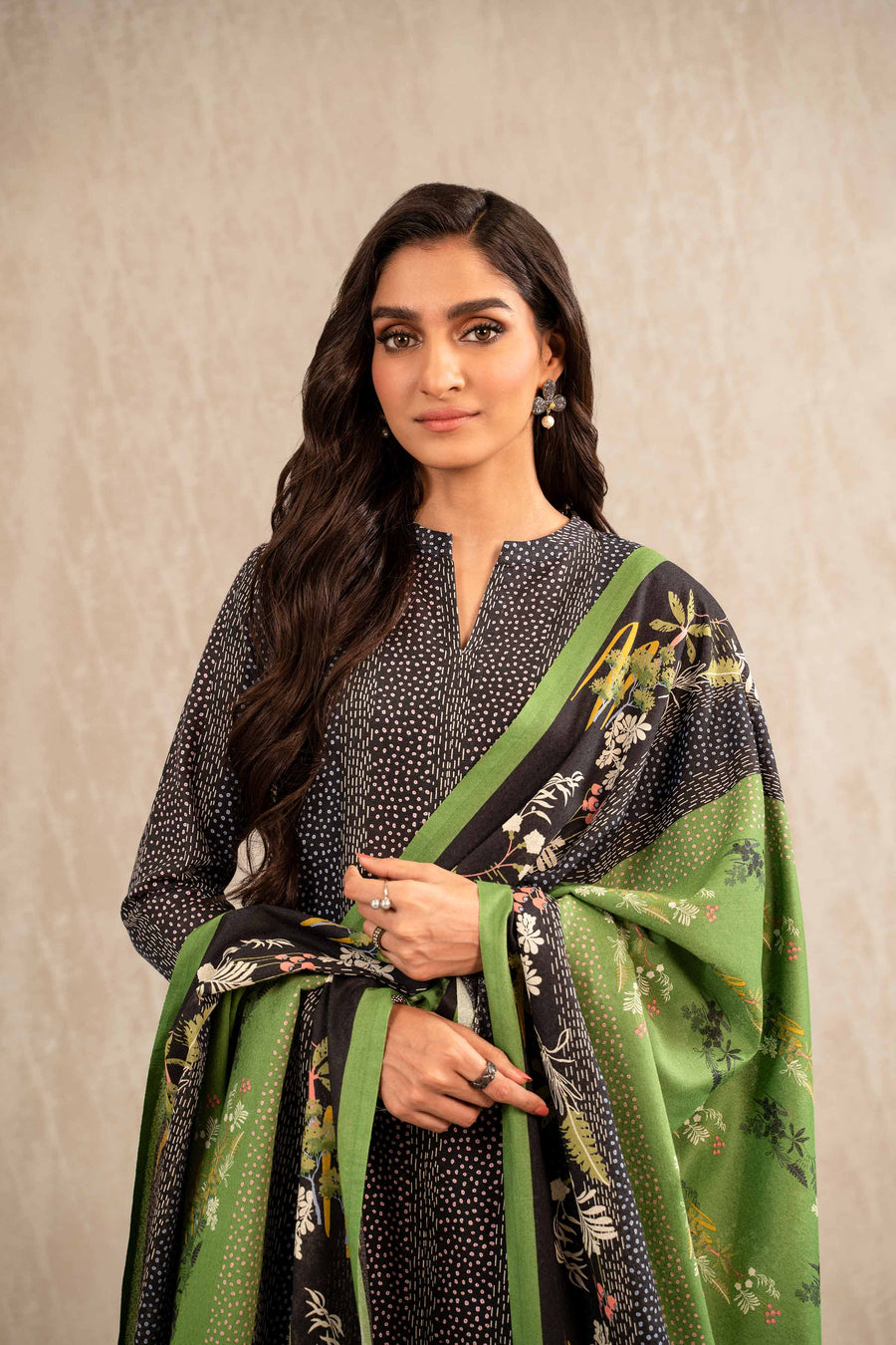 Nishat With You Unstitched Printed Khaddar 3Pc Suit - 42303234