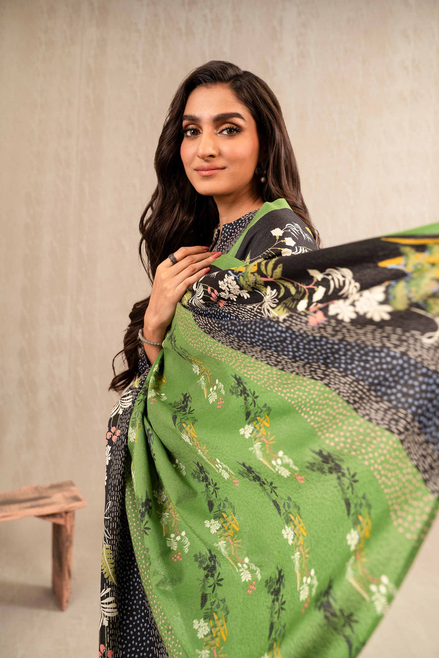 Nishat With You Unstitched Printed Khaddar 3Pc Suit - 42303234