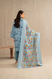 Nishat With You Unstitched Printed Khaddar 3Pc Suit - 42303235