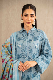 Nishat With You Unstitched Printed Khaddar 3Pc Suit - 42303235