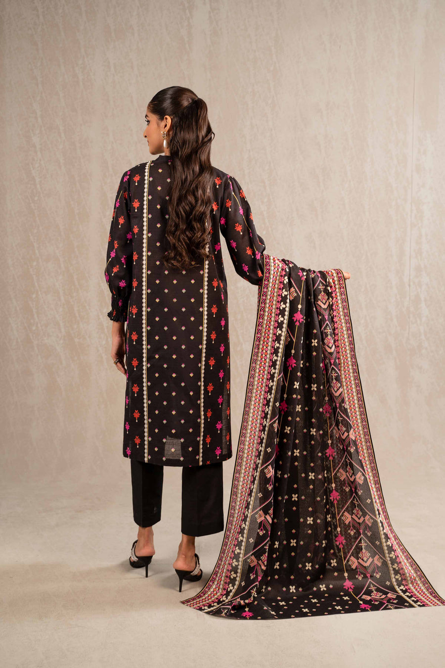Nishat With You Unstitched Printed Khaddar 3Pc Suit - 42303236