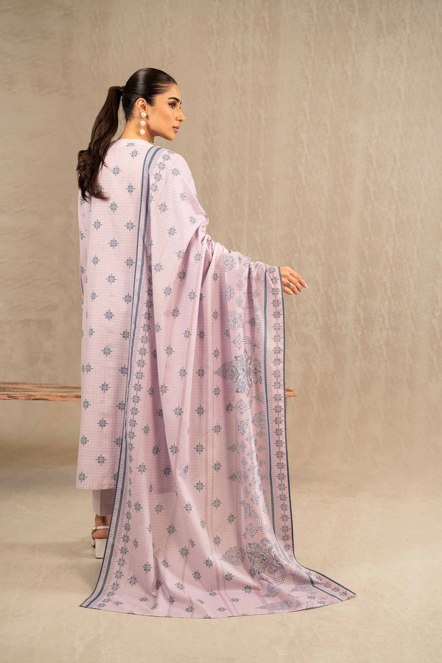 Nishat With You Unstitched Printed Khaddar 3Pc Suit - 42303237
