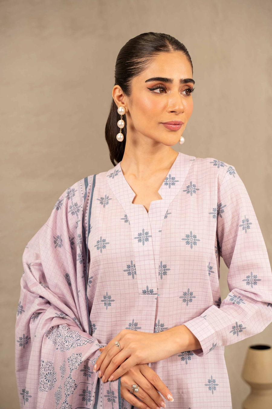 Nishat With You Unstitched Printed Khaddar 3Pc Suit - 42303237