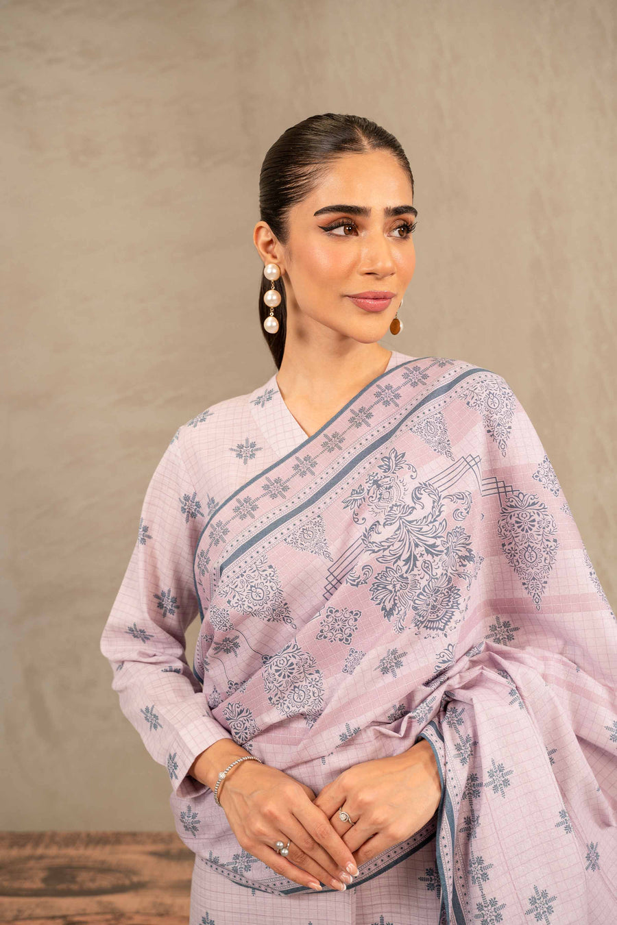Nishat With You Unstitched Printed Khaddar 3Pc Suit - 42303237