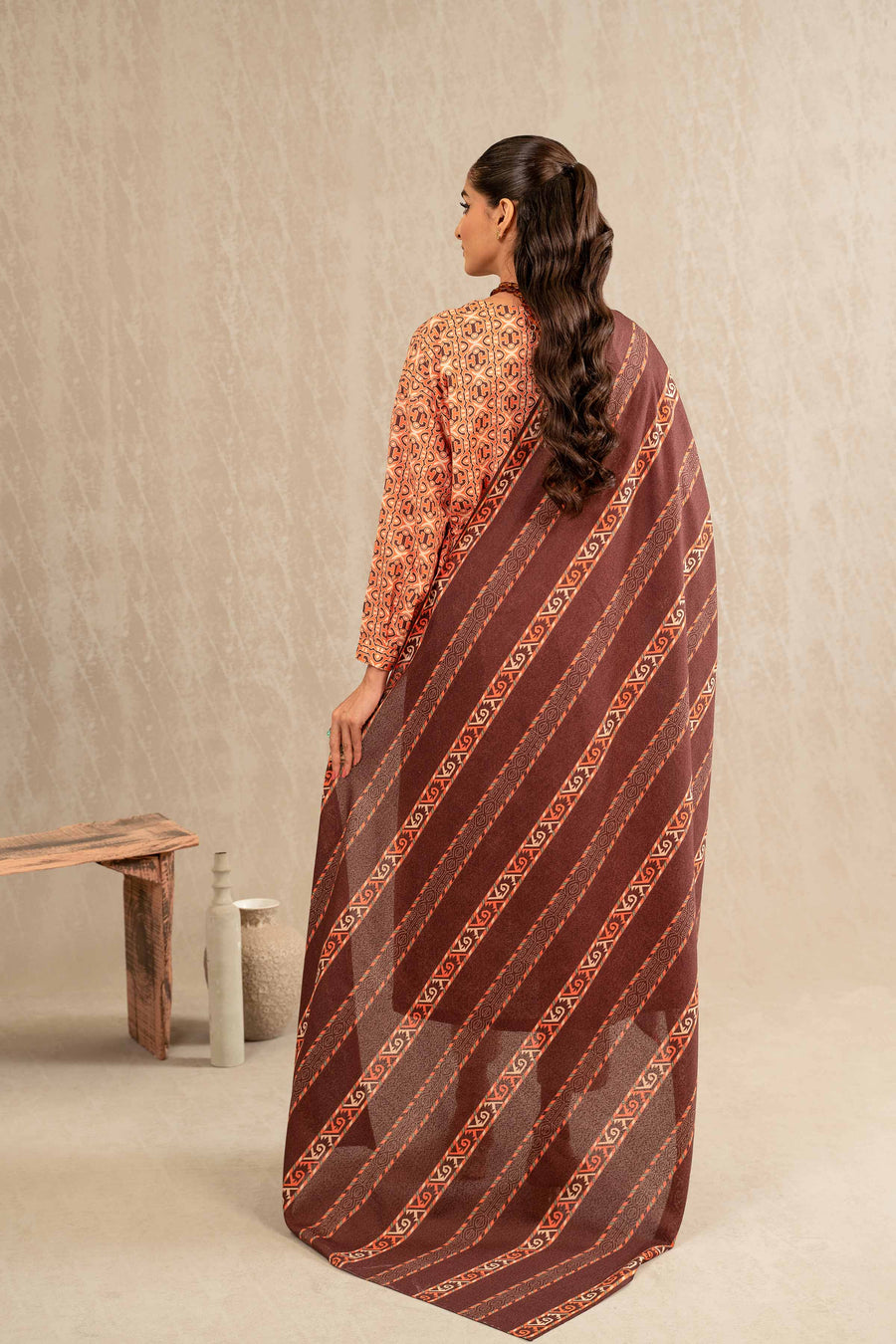Nishat With You Unstitched Printed Khaddar 3Pc Suit - 42303238