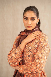 Nishat With You Unstitched Printed Khaddar 3Pc Suit - 42303238