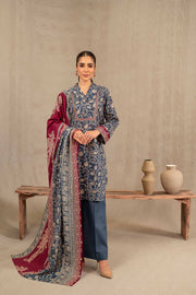 Nishat With You Unstitched Printed Khaddar 3Pc Suit - 42303239