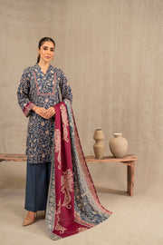 Nishat With You Unstitched Printed Khaddar 3Pc Suit - 42303239