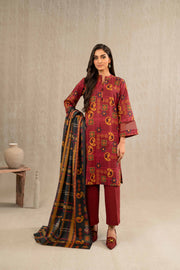 Nishat With You Unstitched Printed Khaddar 3Pc Suit - 42303240