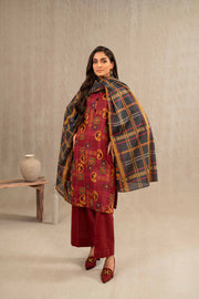 Nishat With You Unstitched Printed Khaddar 3Pc Suit - 42303240