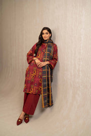 Nishat With You Unstitched Printed Khaddar 3Pc Suit - 42303240