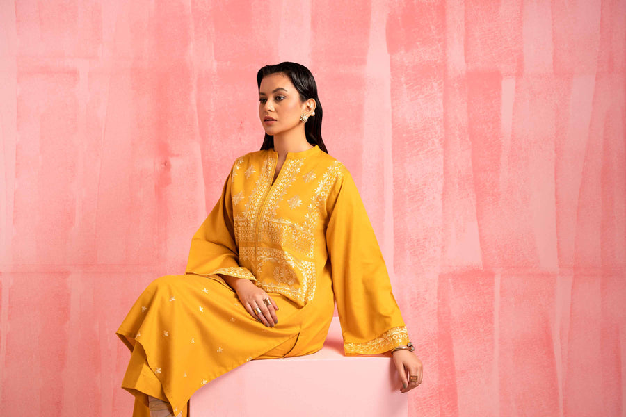 Nishat With You Unstitched Embroidered Karandi 2Pc Suit - 42303241