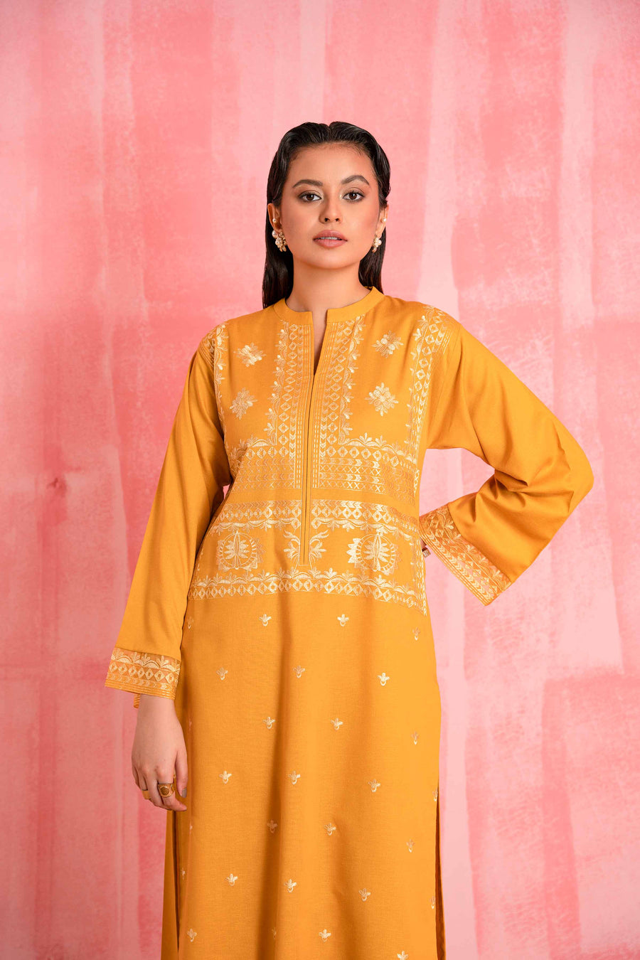 Nishat With You Unstitched Embroidered Karandi 2Pc Suit - 42303241