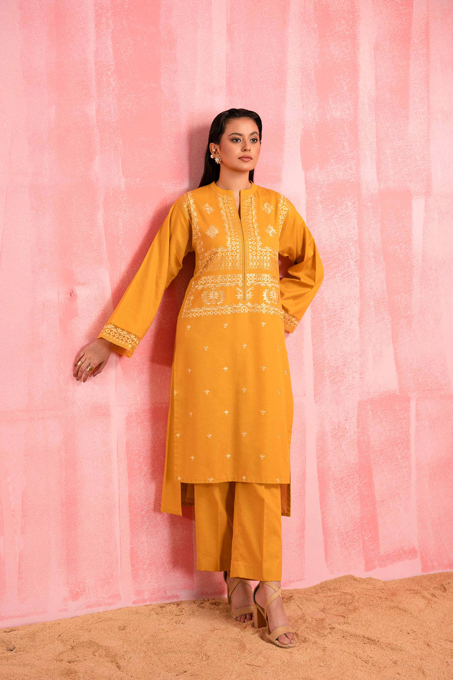 Nishat With You Unstitched Embroidered Karandi 2Pc Suit - 42303241
