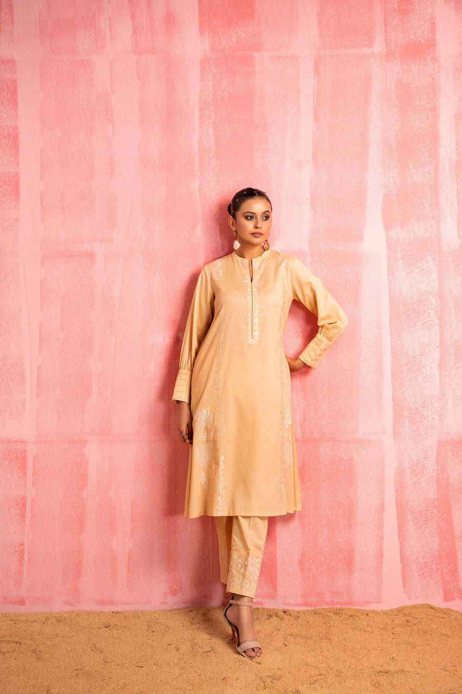 Nishat With You Unstitched Embroidered Karandi 2Pc Suit - 42303243