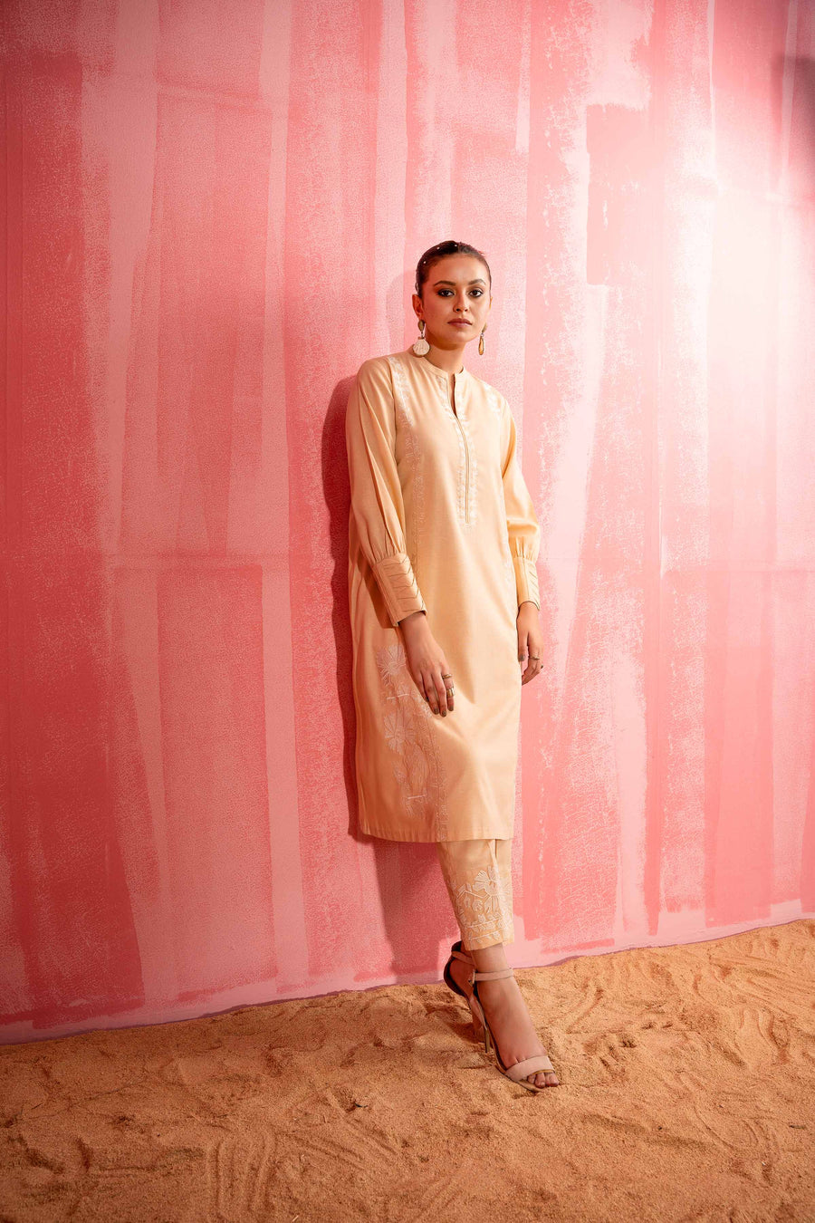 Nishat With You Unstitched Embroidered Karandi 2Pc Suit - 42303243